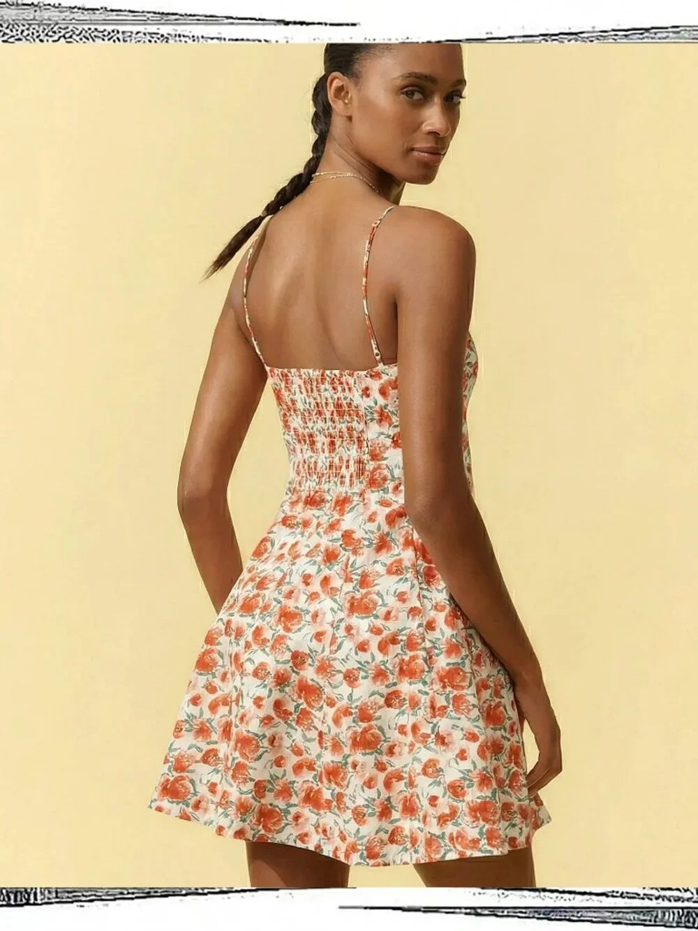 NWT: Red & White Floral Sweetheart Neckline w Lace Trim Dress (S) by Maeve - Picture 3 of 9